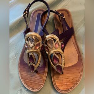 Purple sandals 8.5